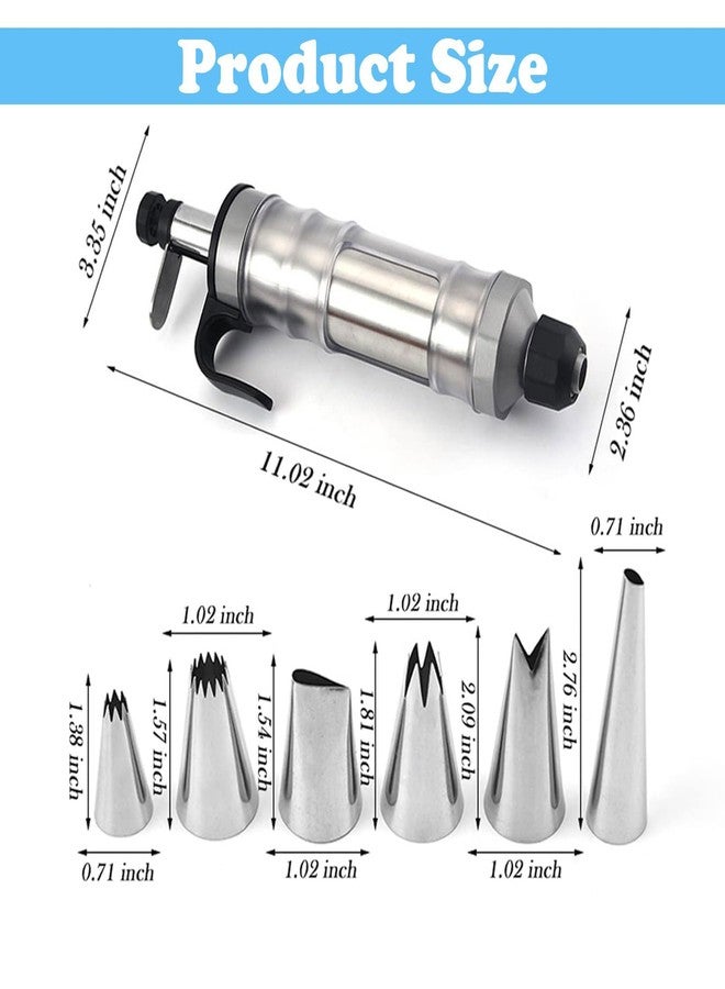 Boyun Dessert Decorating Syringe Set, Icing Piping Kit Stainless Steels Cake Decorating Tools 30 Piping Icing Nozzles Cupcake Decorating Kit - Black - Image 5