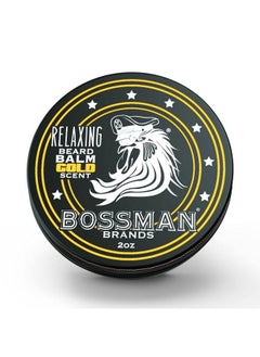 bossman Relaxing Beard Balm Tamer Thickener Relaxer And Softener Cream And Beard Care Product Made In Usa (Gold Scent)  - Image 1