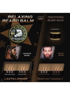 bossman Relaxing Beard Balm Tamer Thickener Relaxer And Softener Cream And Beard Care Product Made In Usa (Gold Scent)  - Image 3