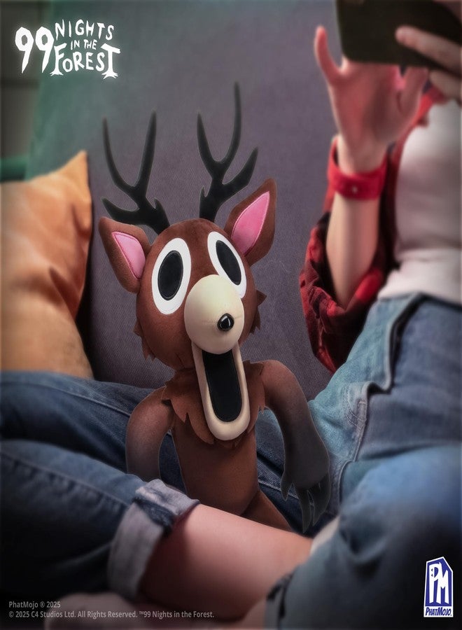 PhatMojo 99 Nights in The Forest - 12.5” Deluxe Plush - The Deer - Series 1 - Includes DLC Codes Redeemable on Roblox - Floppy Stuffed Animal Plush Toy - Officially Licensed - Image 4