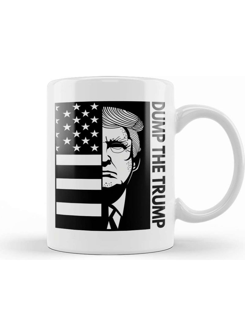 Baskı Dükkanı - Print Shop Anti Trump Donald Trump Dump The Trump Mug Porcelain - Image 1