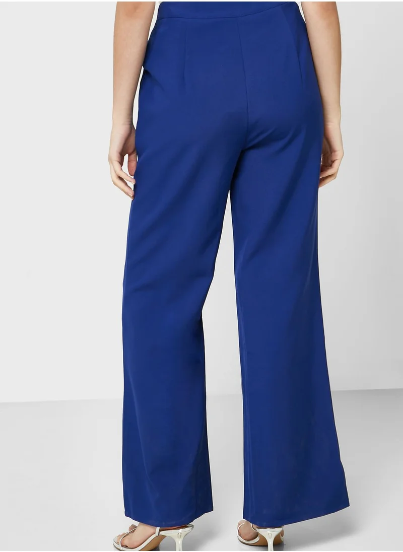 Little Mistress High Waist Wide Leg Pants