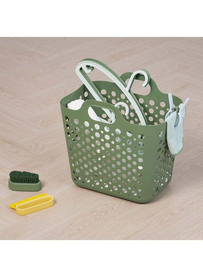 erorex Flexible laundry basket, green, 24 l - Image 2