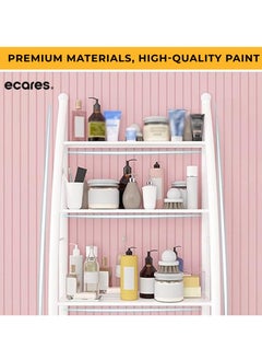 ECARES ECARES® Over the Toilet Storage Rack, 3 Tier, Bathroom Organizer, Commode Shelving Organizer, Freestanding Shelf, Space Saver, Heavy Duty, Sturdy, Anti Tilt, for Toilet, Laundry, Restroom, White.  - Image 3