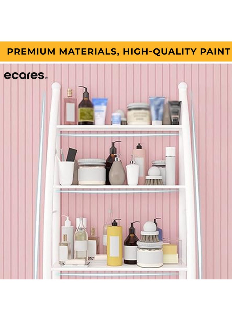 ECARES ECARES® Over the Toilet Storage Rack, 3 Tier, Bathroom Organizer, Commode Shelving Organizer, Freestanding Shelf, Space Saver, Heavy Duty, Sturdy, Anti Tilt, for Toilet, Laundry, Restroom, White.  - Image 3