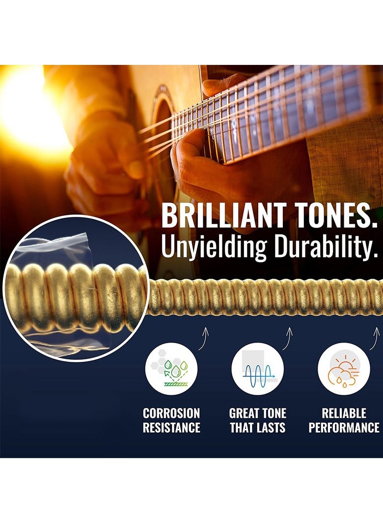 Generic Universal 6-String Acoustic Guitar Strings – NANOWEB 16052, Light Gauge 012-053  - Image 2