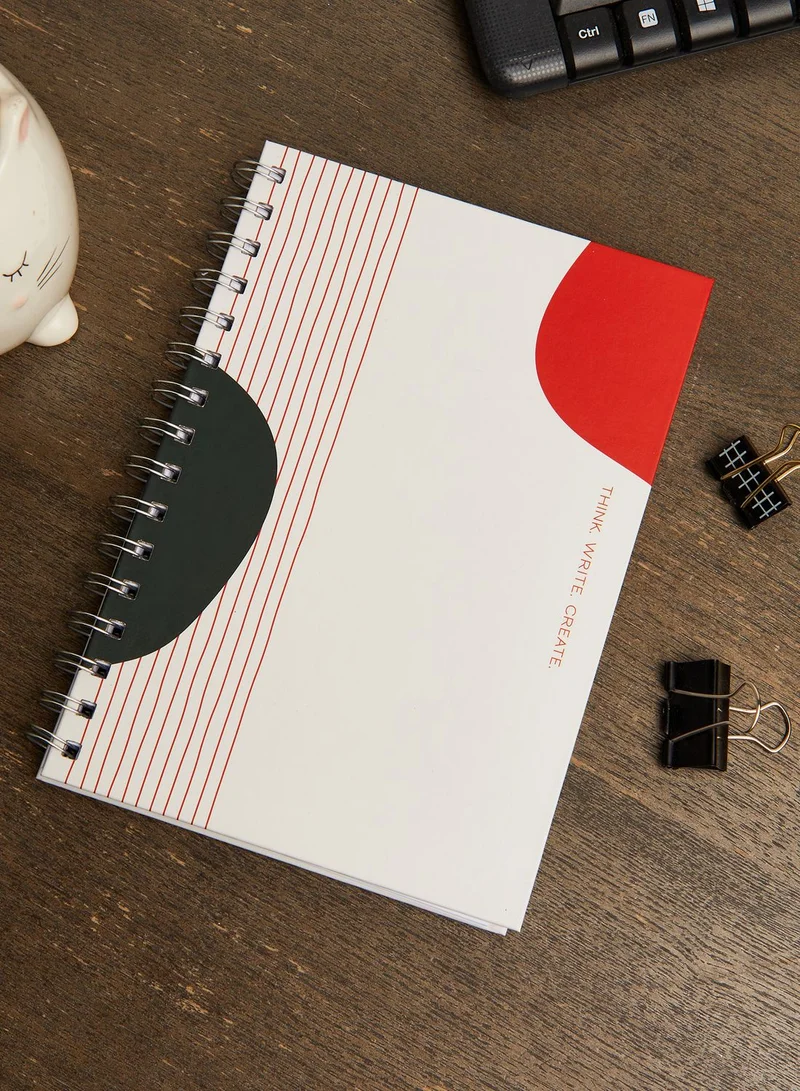Back to school kit A5 Spiral Hardcover Notebook - Think Write Create