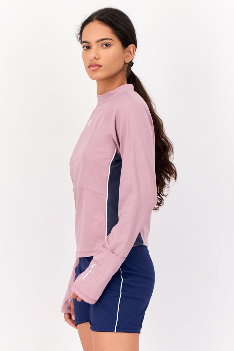 GIORDANO Women G Motion Long Sleeves Swimwear Rash Guard, Multicolor  - Image 2