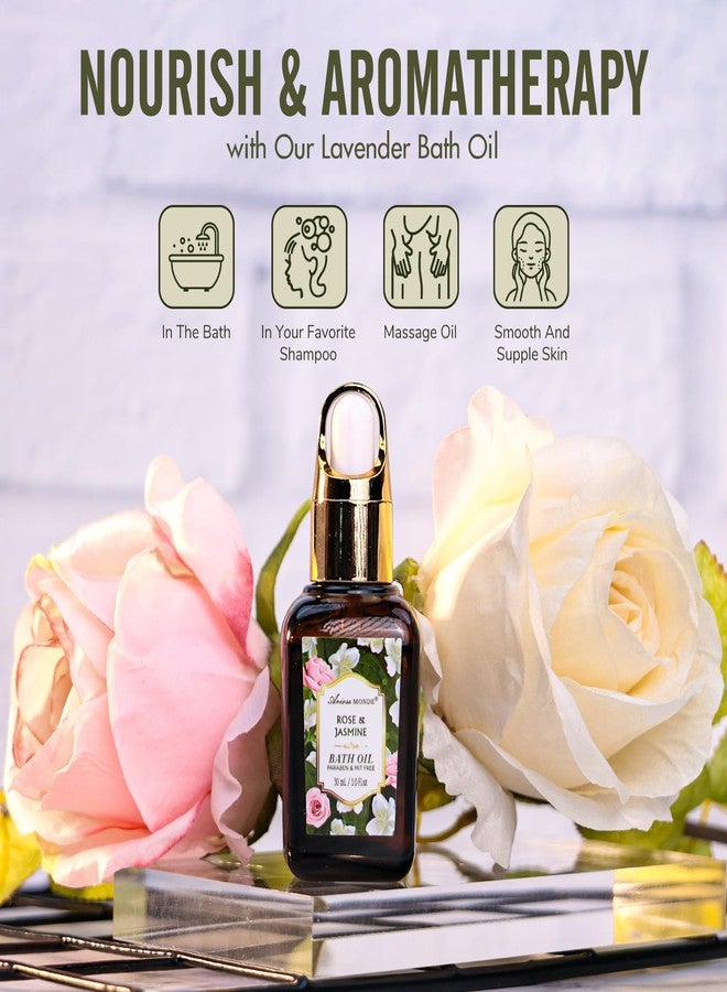 ArioseMonde Gift Basket for Women - 8 Pc Rose & Jasmine Beauty & Personal Care Set - Home Bath Pampering Package for Relaxing - Spa Self Care Kit - Thank You, Birthday, Mom, Anniversary, Christmas Gift - Image 4