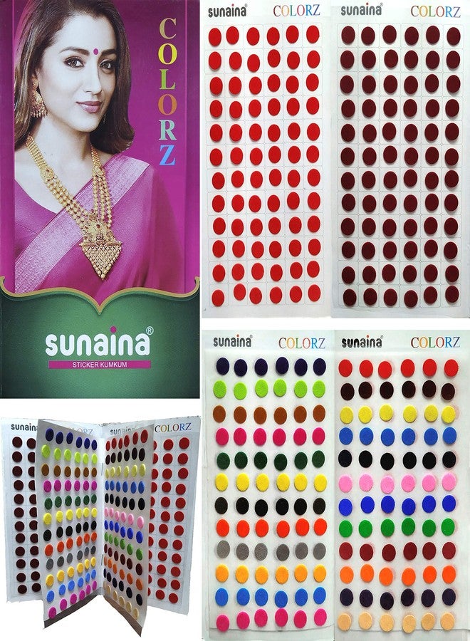 Sunaina COLORZ 288 Bindi Book For Women (SIZE-3) (Size 9mm) - Image 1