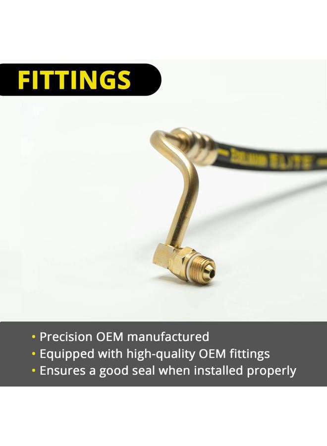 Edelmann Elite 80617E Power Steering Pressure Hose - Car Accessories and Equipment, For Various 2013-07 GM Avalanche, Escalade, Sierra, Silverado 1500, Suburban, Yukon, Tahoe Vehicles - Image 2