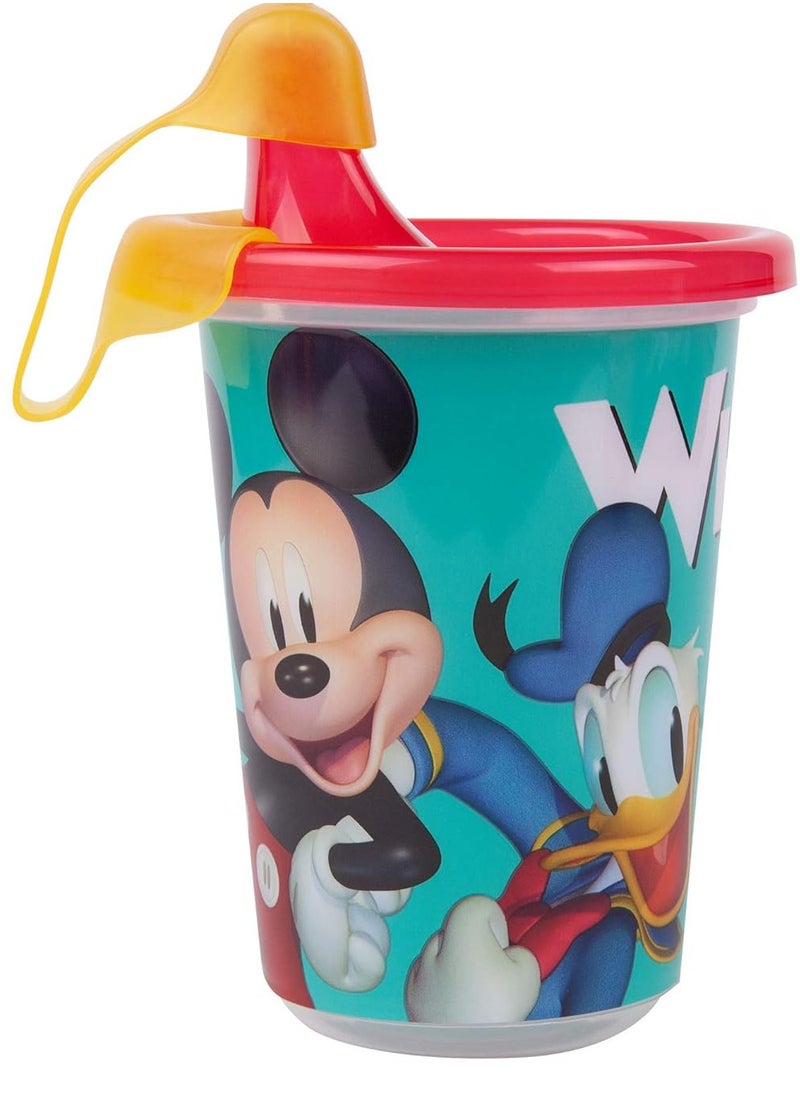 Take & Toss - Take & Toss Disney Mickey Mouse Sippy Cups Reusable Toddlers Cups with Lids Kids Party Pack with 2 Travel Caps 10 Oz 10 Count - Image 1