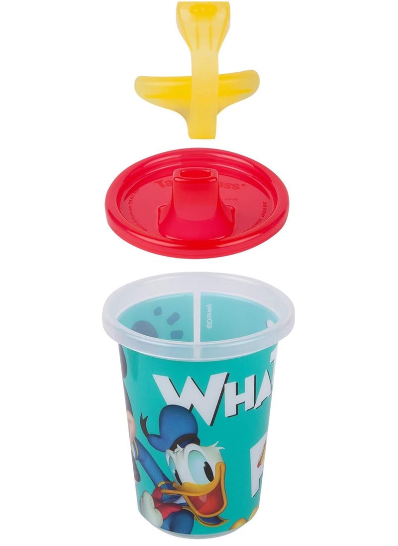 Take & Toss - Take & Toss Disney Mickey Mouse Sippy Cups Reusable Toddlers Cups with Lids Kids Party Pack with 2 Travel Caps 10 Oz 10 Count - Image 1