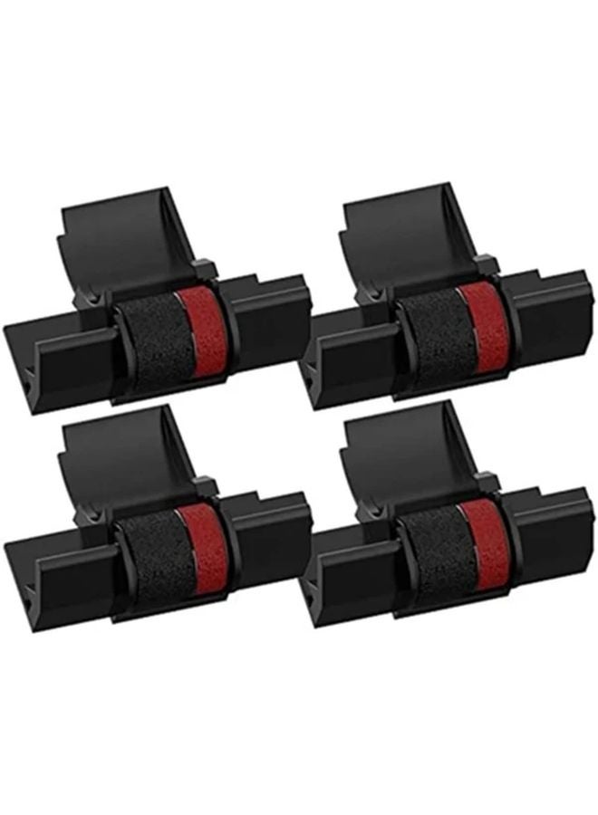 4 حزمة من خراطيش الحبر الحراري ثنائية اللون بالأسود والأحمر متوافقة مع CP13 MP 12D Sharp EL 1750V - Image 1