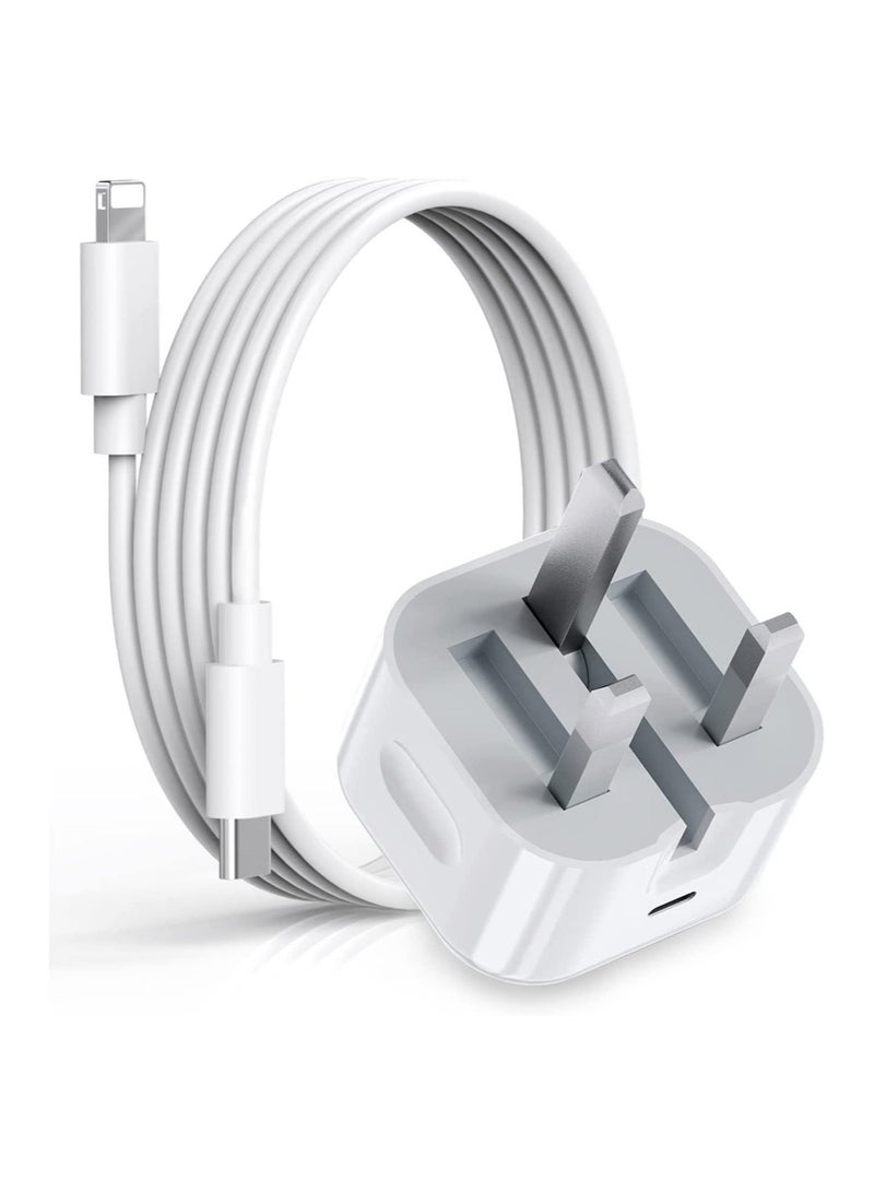 MUNTAQI iPhone 20W USB C Fast Charger, iPhone Fast Charger Plug fast Charger Power and 1M iPhone USB C Charger Cable Compatible with iPhone 13 12 11 Pro Max Mini X XR Xs/X/8 Plus/iPad - Image 2