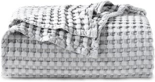 Moro Moro 3 Cotton Waffle Blanket - Waffle Weave Blanket Queen Size, Soft Lightweight Bed Blanket for All Season 220x240