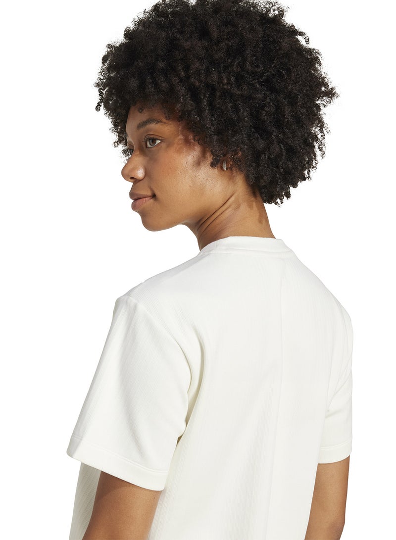 adidas Originals Essential Wide Ribbed T-Shirt  - Image 4