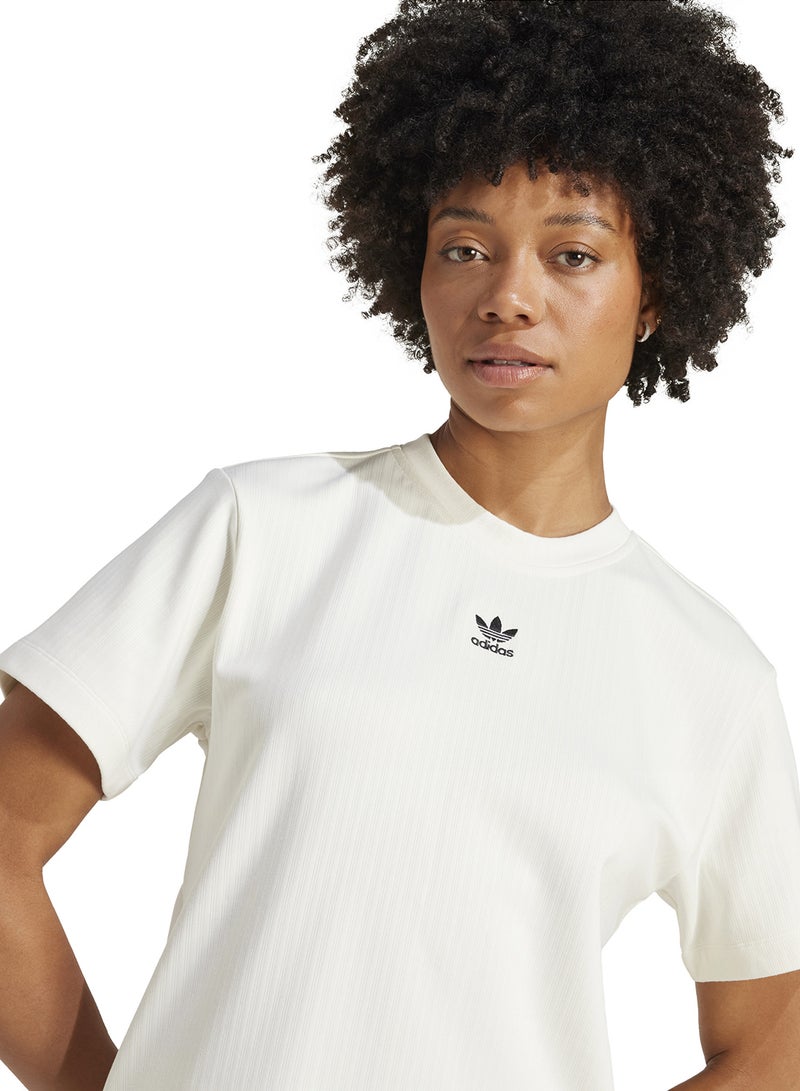 adidas Originals Essential Wide Ribbed T-Shirt  - Image 3