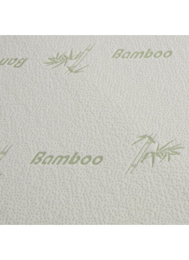 Home Box Relax Bamboo Memory Foam Single Mattress Topper 90 x 200 x 4 cm  - Image 4