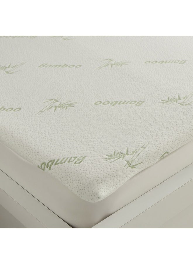 Home Box Relax Bamboo Memory Foam Single Mattress Topper 90 x 200 x 4 cm  - Image 3