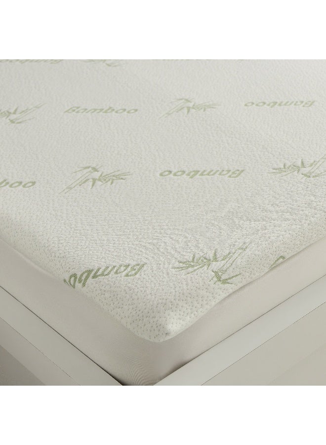 Home Box Relax Bamboo Memory Foam Single Mattress Topper 90 x 200 x 4 cm - Image 3