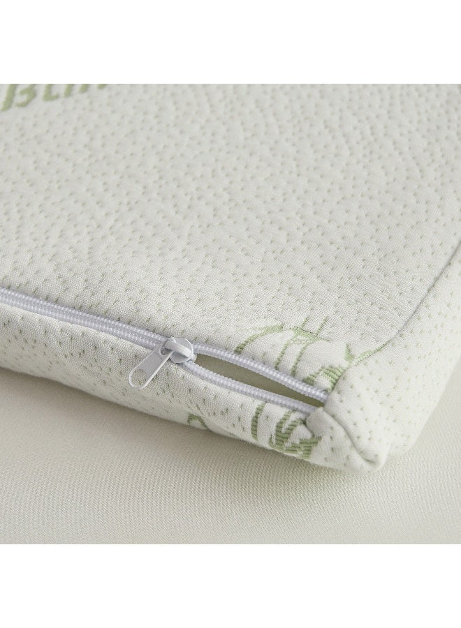 Home Box Relax Bamboo Memory Foam Single Mattress Topper 90 x 200 x 4 cm - Image 5