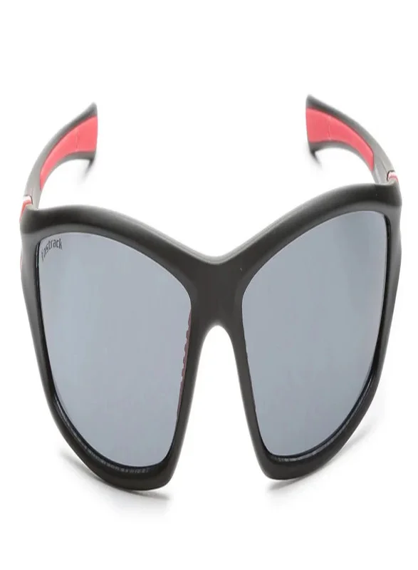 fastrack Black Wraparound Men Sunglasses (P351BK1|62)