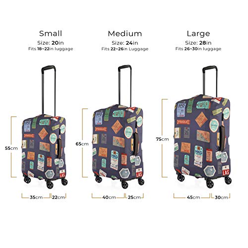 Nasher Miles Eco Friendly Polyester 55 (20 Inch) Small Protective Luggage Cover (Grey) - Image 4