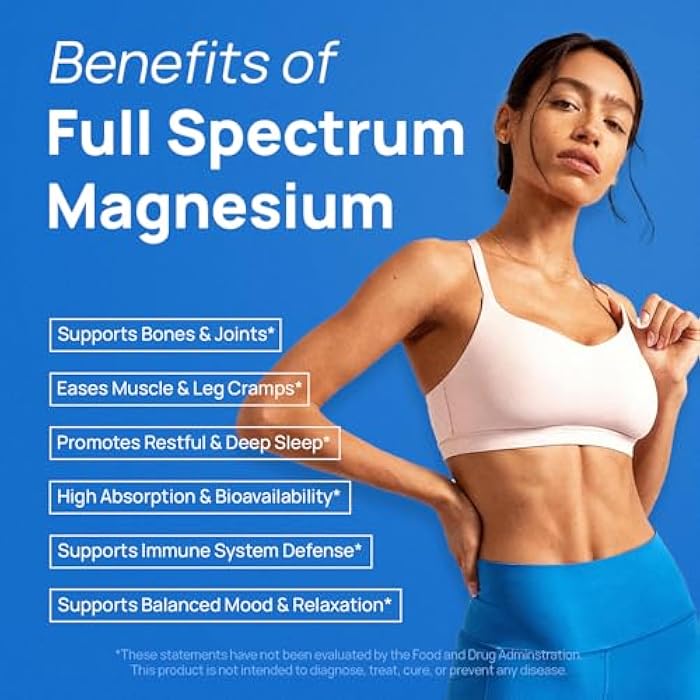 Selerb 18 in 1 Magnesium Complex for Women and Men | Liposomal Magnesium Supplement with Glycinate, Citrate, Malate, Taurate, D3 & K2 | High Absorption for Muscle, Sleep, Bone, Nerve Support | 90 Capsules - Image 4