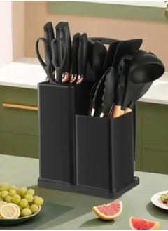 Executive LLC Kitchen Utensil Set 19 Piece Silicone - Non-Stick Cooking Tools Kit Includes Knives, Spatulas, Spoons, Ladles for Professional Chefs or Home Cooks  - Image 2