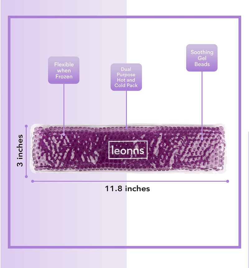LEONNS Reusable Perineal Ice Packs for Postpartum - 3 Postpartum Ice Packs with Soft Satin Sleeves- Post Partum Relief Ice Pads with 2 in 1 Hot or Cold Pack Functionality - Image 3