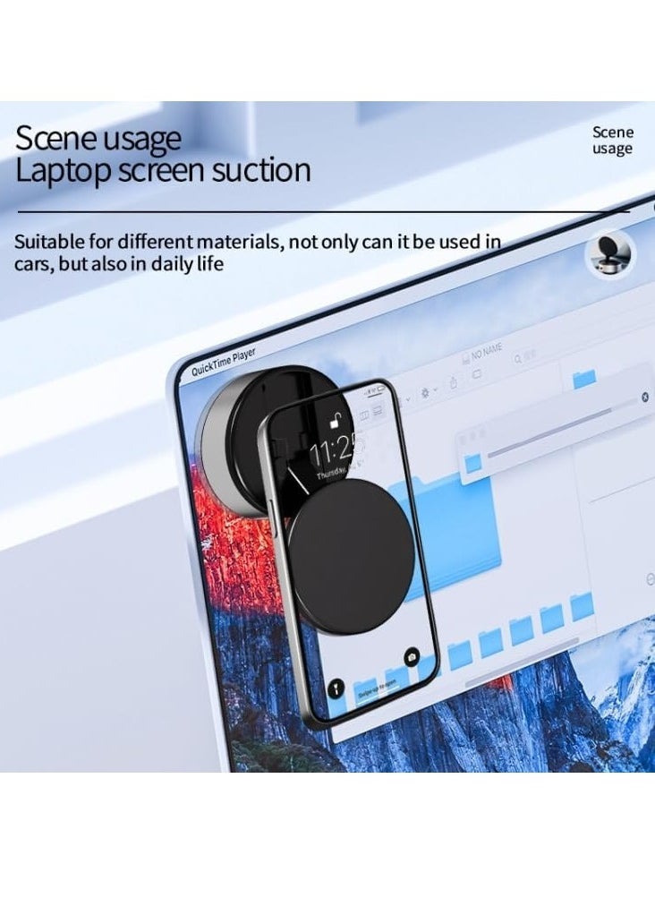 Enhanced Magnetic Car Interior Mount Mobile Phone Holder – 360° Rotation Suction Cup - Image 2