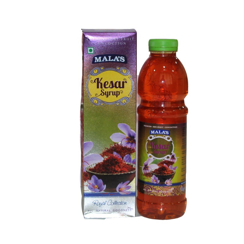 Mala's Kesar Syrup, 750 Millilitre, Liquid, Vegetarian - Image 3