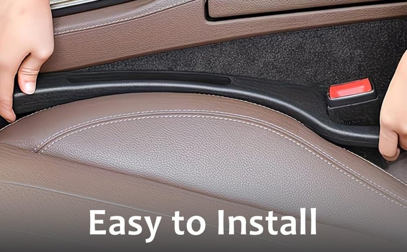 MAXOSHINE Car Seat Gap Filler Organizer | EVA Car Gap Pad with Buckle Base Fills Space Between Seat & Console | Car Phone Holder Gap Blocker for Cars, SUVs & Trucks Car Interior Accessories, Pck 2 - Image 2