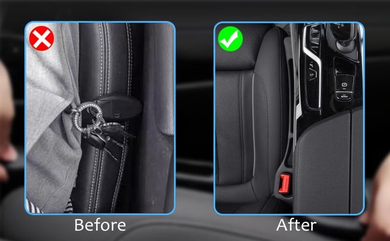 MAXOSHINE Car Seat Gap Filler Organizer | EVA Car Gap Pad with Buckle Base Fills Space Between Seat & Console | Car Phone Holder Gap Blocker for Cars, SUVs & Trucks Car Interior Accessories, Pck 2 - Image 5