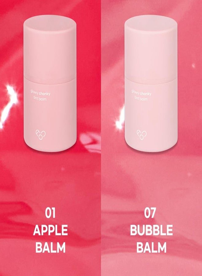 AOU بلسم الشفاه الملون AOU GLOWY CHONKY TINT 01 بنكهة التفاح مع أداة تطبيق سيليكون مدمجة - تصميم صحي وسهل الاستخدام، لمعان طبيعي، ترطيب فوري للشفاه المتشققة، هدية مثالية لعيد الحب للنساء 0.12 أونصة - Image 4