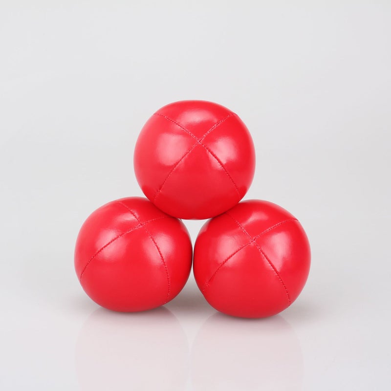 PU Leather Magic Juggling Ball with Net Red 