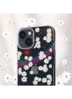 CYRILL CYRILL Spigen Cecile TPU, Poly Carbonate Back Cover Compatible for iPhone 13 (White Daisy)  - Image 3