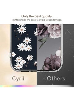 CYRILL CYRILL Spigen Cecile TPU, Poly Carbonate Back Cover Compatible for iPhone 13 (White Daisy)  - Image 5