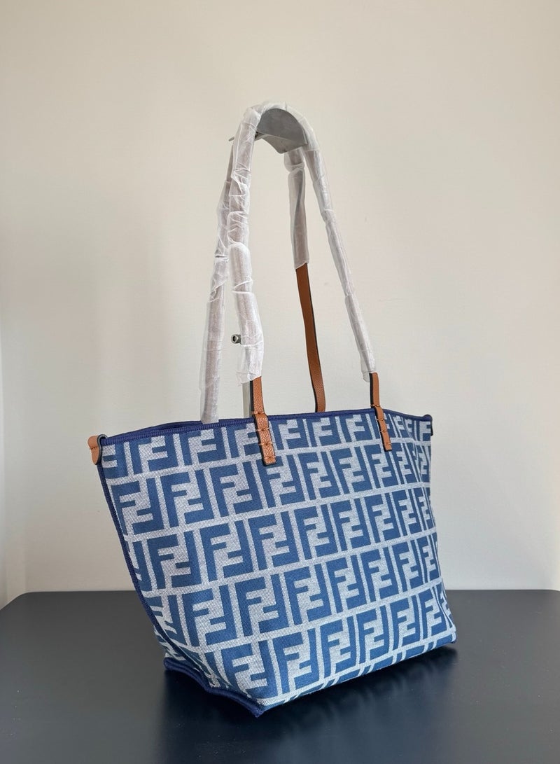 Fendi Rx Borsa Tote Bag Roll Marrone Nero - Image 2