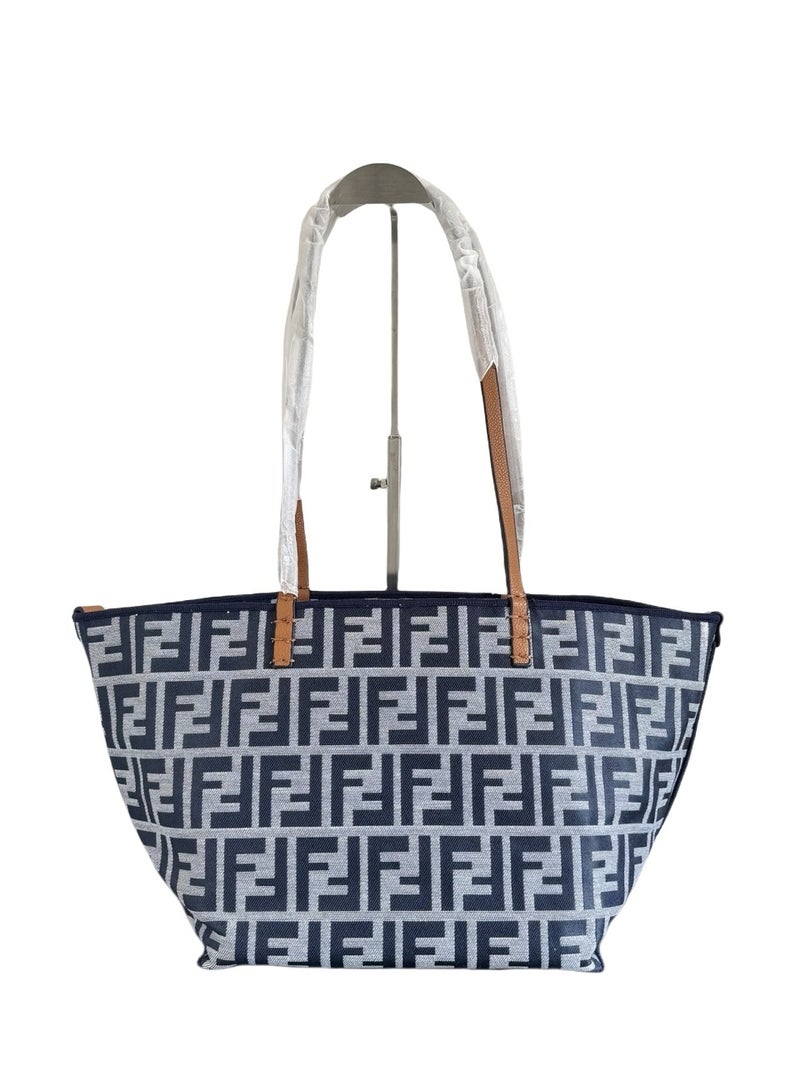 Fendi Rx Borsa Tote Bag Roll Marrone Nero - Image 1