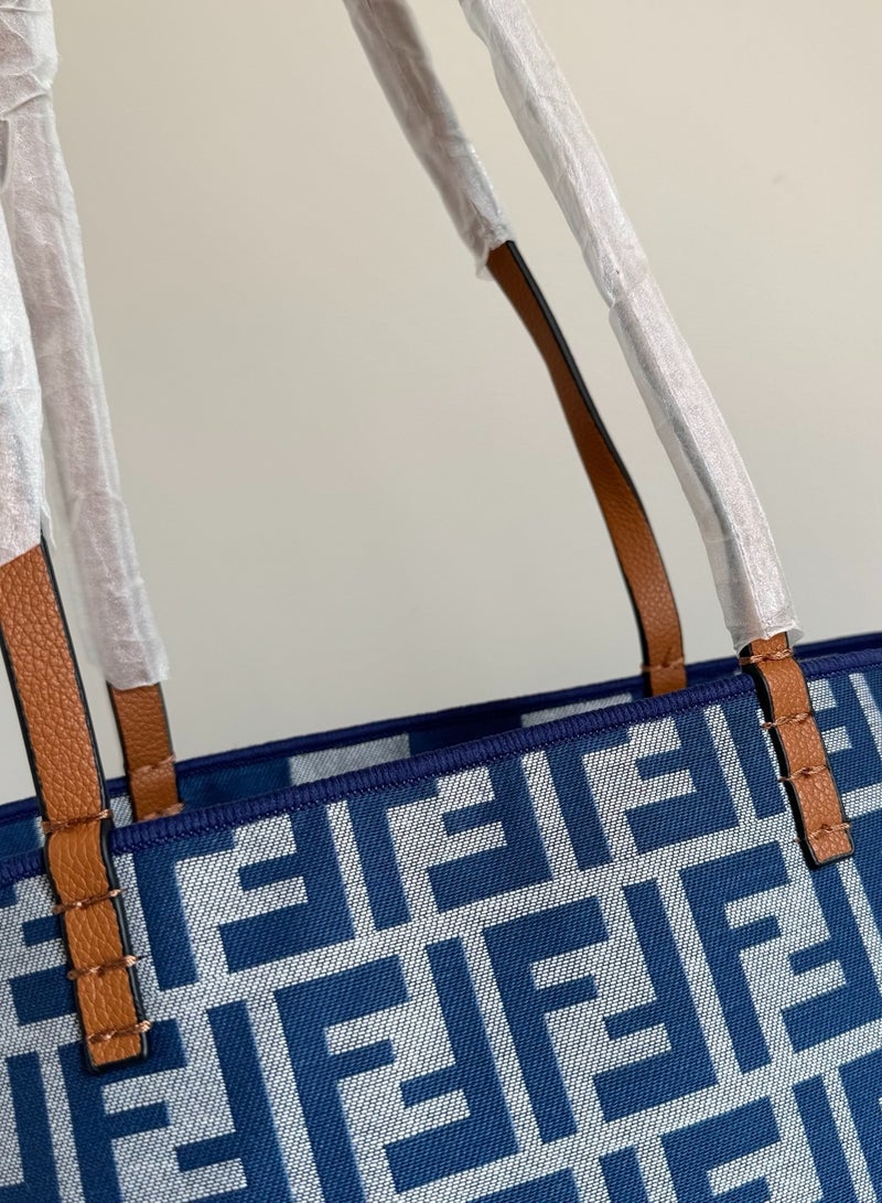 Fendi Rx Borsa Tote Bag Roll Marrone Nero - Image 3