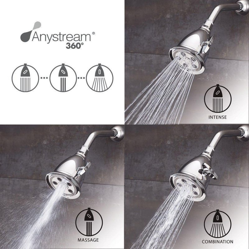 Speakman Polished Chrome S-2005-HB Hotel Anystream High Pressure Shower Head - 2.5 GPM Adjustable Replacement Bathroom Showerhead - Image 3