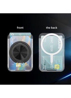 Generic Hot Sale Ace Bracket Transparent Card Bag For All Mobile Phone 360 Rotating Ring Bracket In Stock-Color:Black  - Image 1
