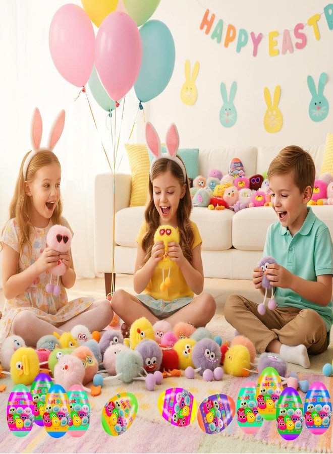 Holydeck 24 Pcs PreFilled Easter Eggs with Plush Toys Keychain Decoration Stuffed Toy Great for Kids Boys Girls Easter Basket Stuffers Party Favors Easter Egg Fillers Hunt (Easter) - Image 4