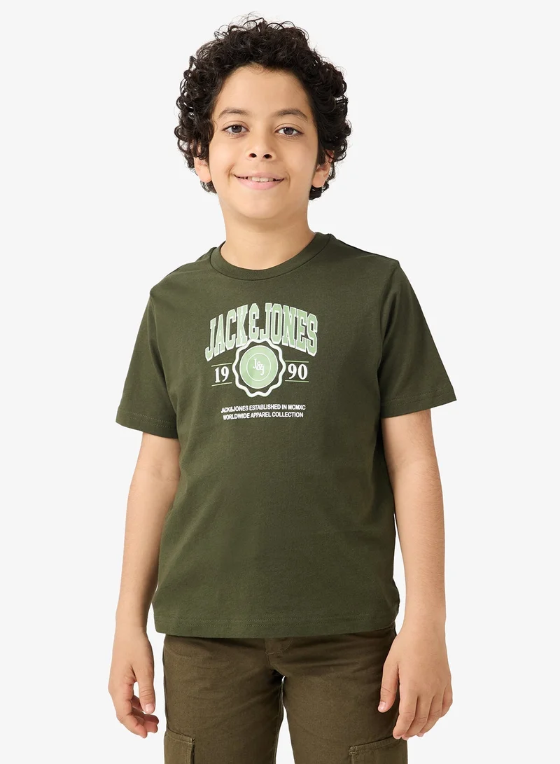 Jack & Jones Junior Kids Jjmako Crew Neck T-Shirt