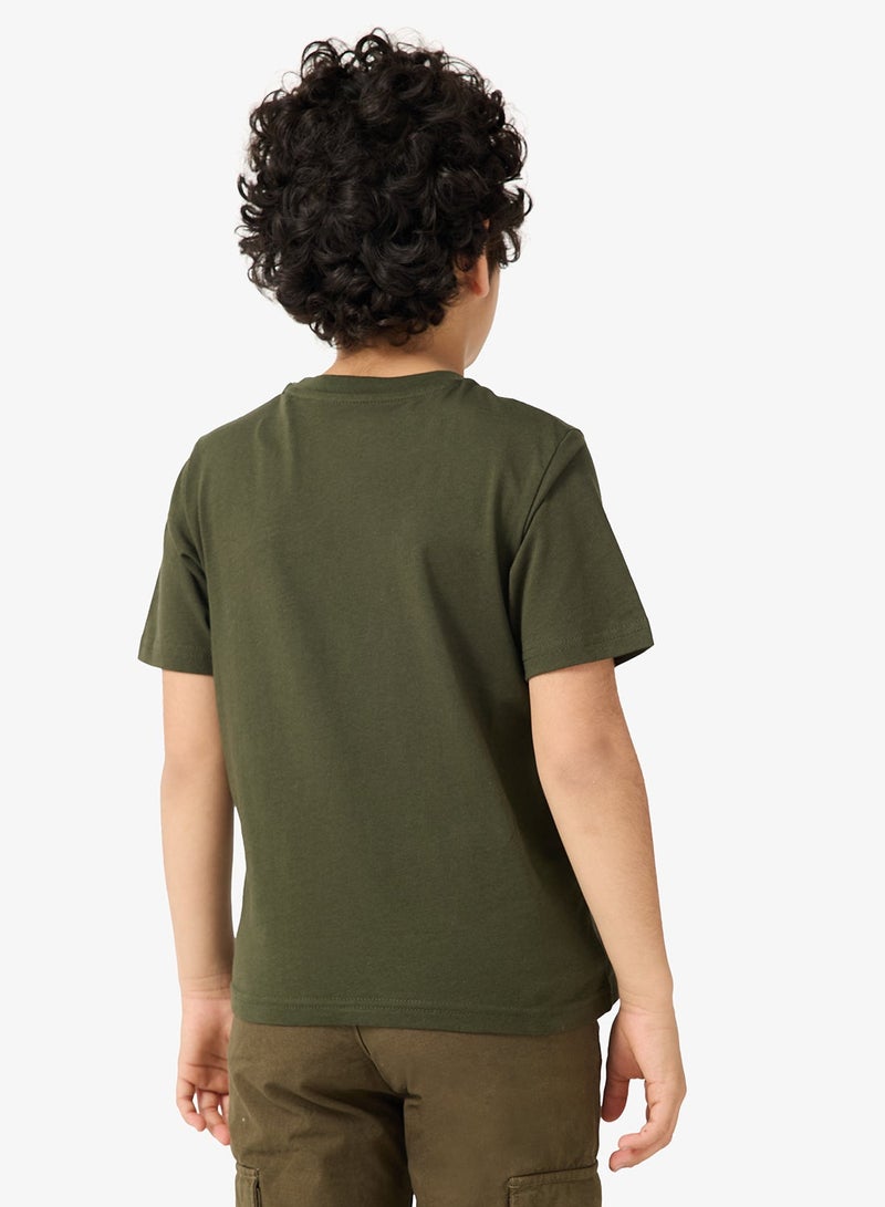 Jack & Jones Junior Kids Jjmako Crew Neck T-Shirt - Image 2