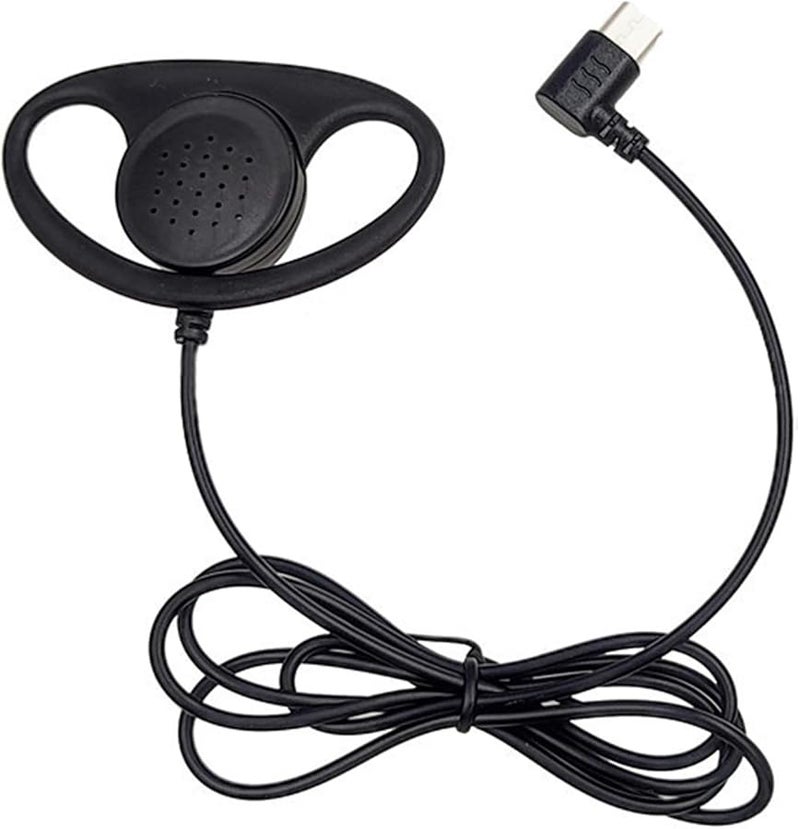 سماعة أذن ذات خطاف أحادي الجانب مع قابس منحني USB-C للهاتف المحمول والكمبيوتر المحمول - Image 4
