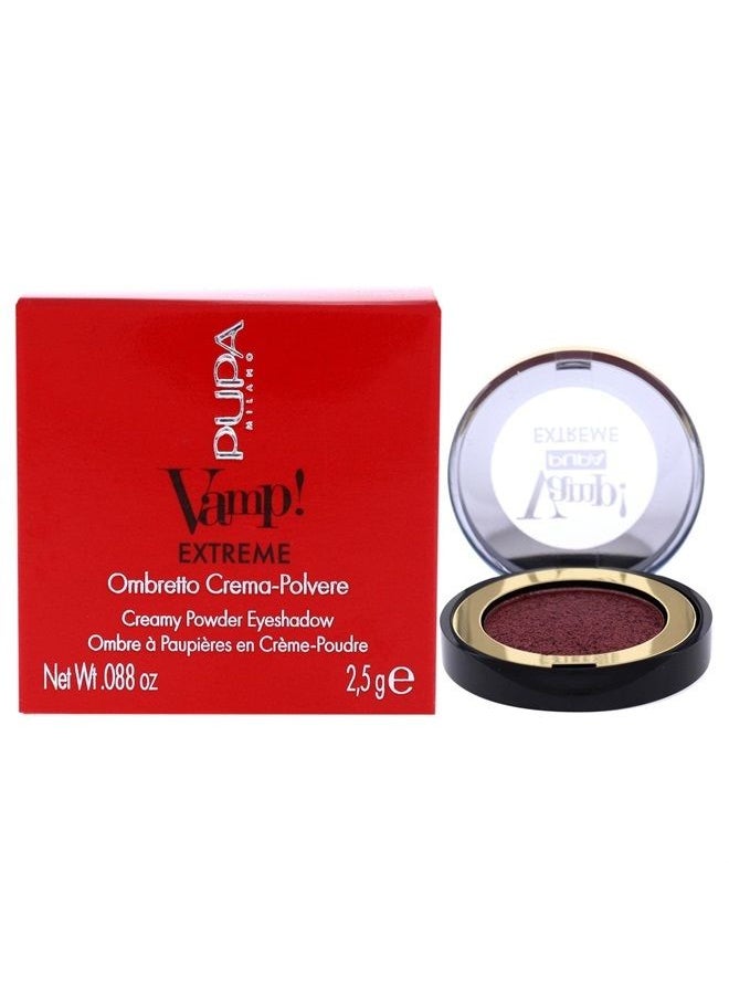 PUPA - Milano Vamp! Extreme Cream Powder Eyeshadow - Ultra-Creamy Texture - Adheres Beautifully To The Eyelids - Intense Metallic Finish - Rich In Pigment - Paraben-Free - 003 Extreme Ginger - 0.088 Oz - Image 1