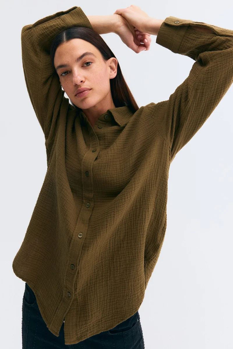 H&M MAMA Before &amp; After Muslin shirt